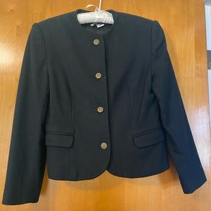 Radcliffe Black wool blazer petite size 6